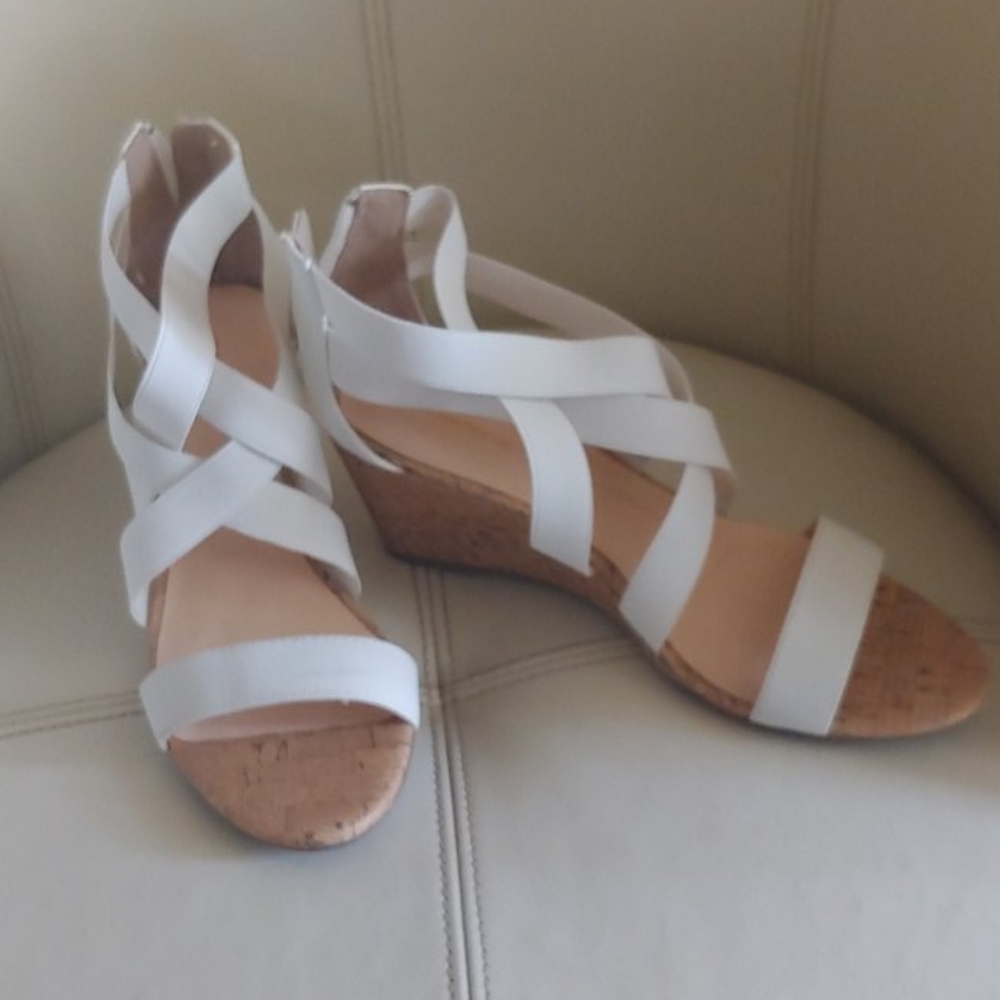 Wedge sandals,, like new